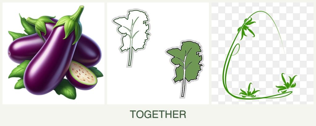 Can you plant eggplant, kale and tarragon together?