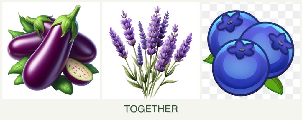 Can you plant eggplant, lavender and blueberries together?