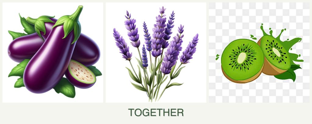 Can you plant eggplant, lavender and kiwi together?