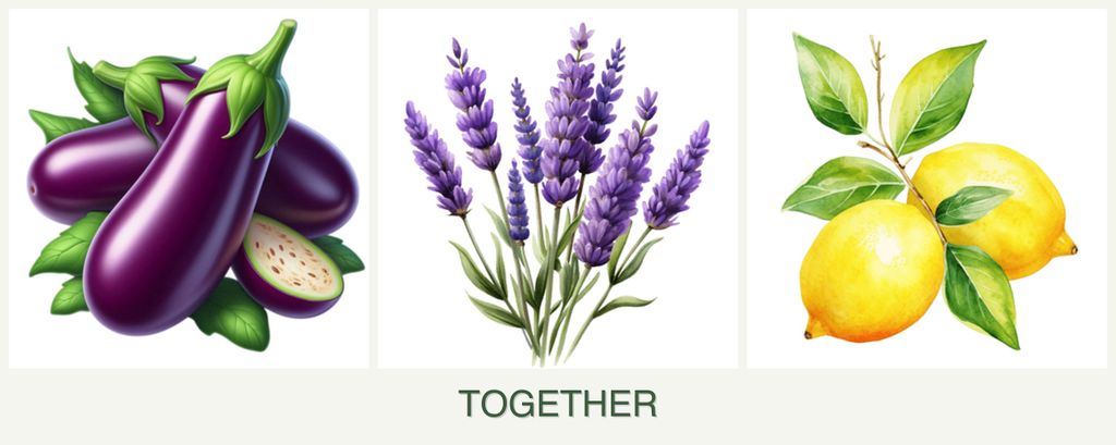 Can you plant eggplant, lavender and lemons together?