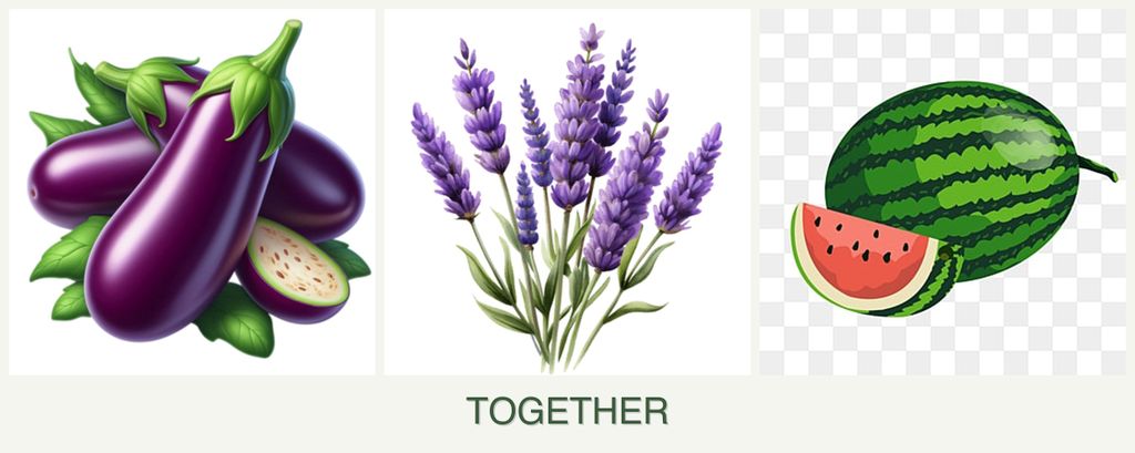 Can you plant eggplant, lavender and melons together?