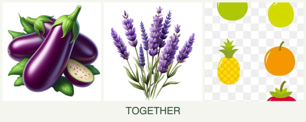 Can you plant eggplant, lavender and pears together?
