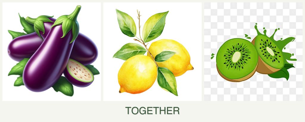 Can you plant eggplant, lemons and kiwi together?