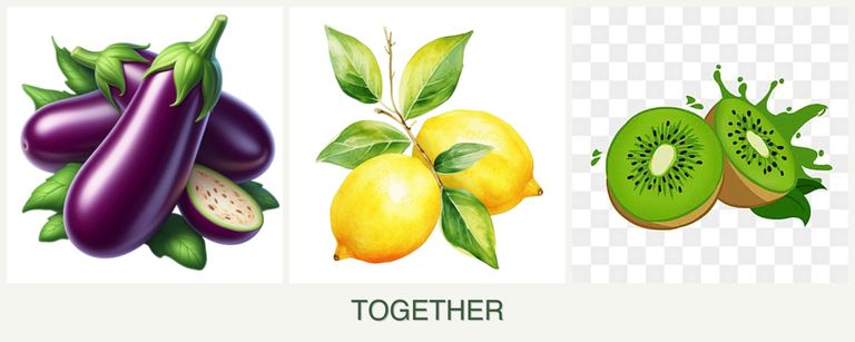Can you plant eggplant, lemons and kiwi together?