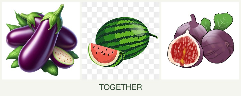 Can you plant eggplant, melons and figs together?