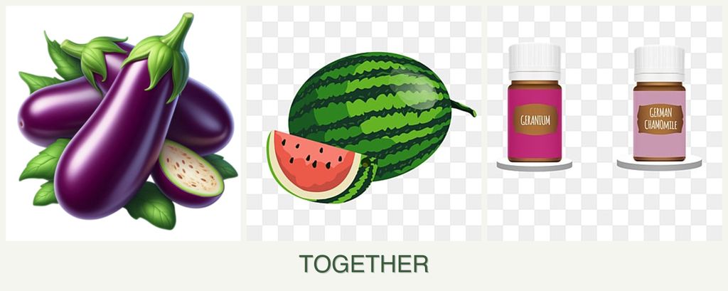 Can you plant eggplant, melons and geraniums together?