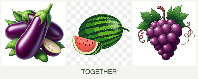 Can you plant eggplant, melons and grapes together?