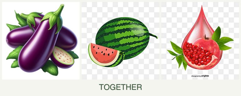 Can you plant eggplant, melons and pomegranates together?