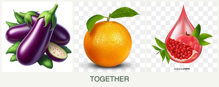 Can you plant eggplant, oranges and pomegranates together?
