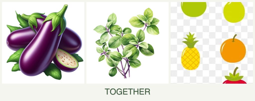 Can you plant eggplant, oregano and pears together?