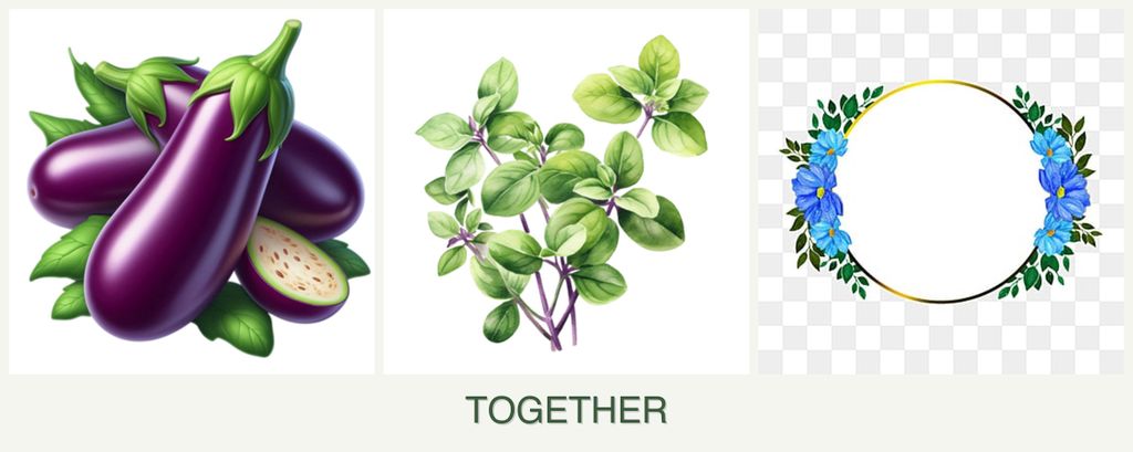 Can you plant eggplant, oregano and zinnias together?