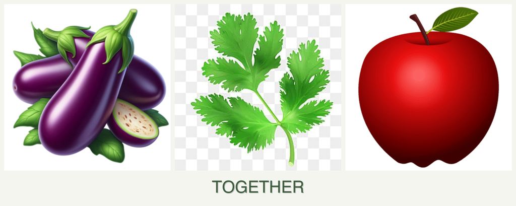 Can you plant eggplant, parsley and apples together?
