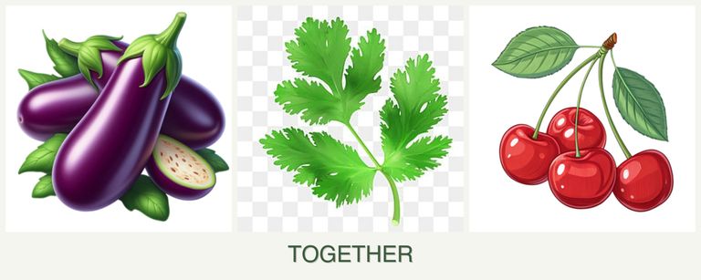 Can you plant eggplant, parsley and cherries together?