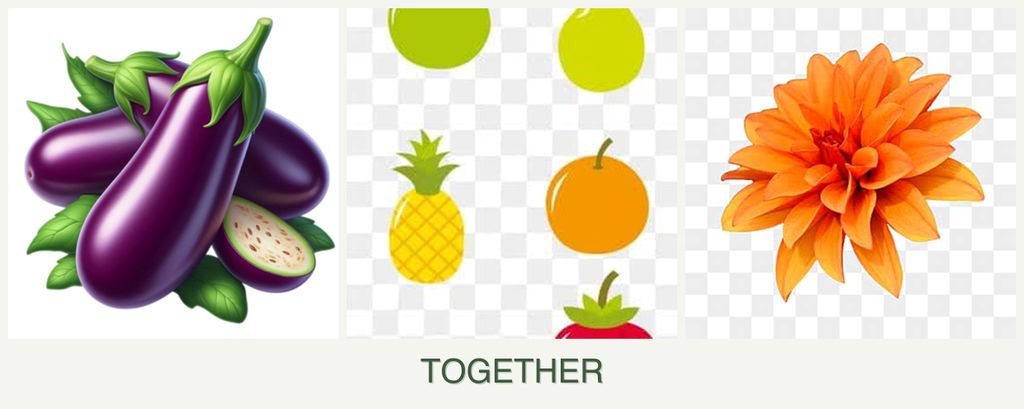 Can you plant eggplant, pears and dahlias together?