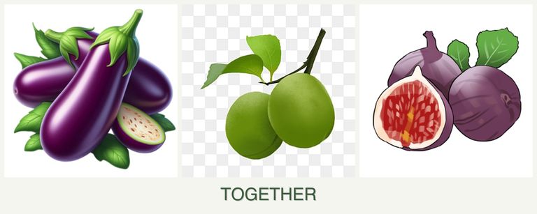 Can you plant eggplant, plums and figs together?