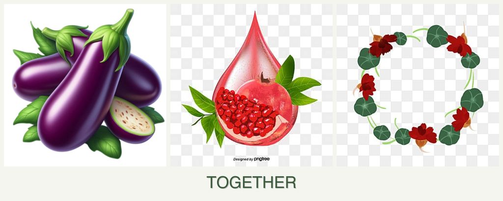 Can you plant eggplant, pomegranates and nasturtiums together?