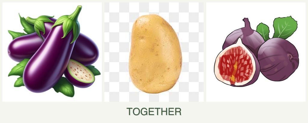 Can you plant eggplant, potatoes and figs together?