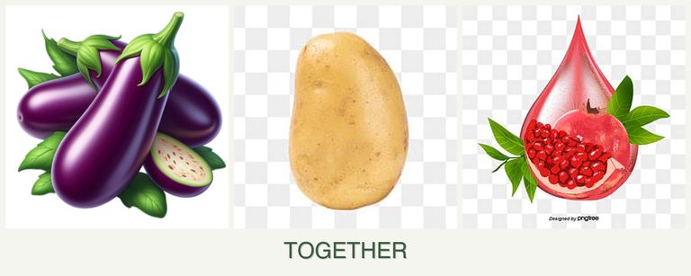 Can you plant eggplant, potatoes and pomegranates together?
