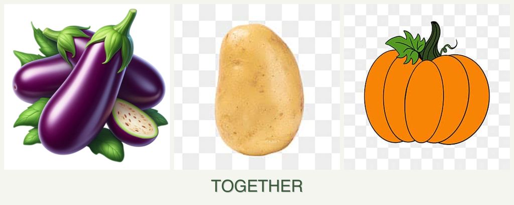 Can you plant eggplant, potatoes and pumpkin together?