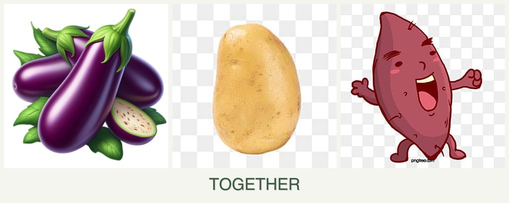 Can you plant eggplant, potatoes and sweet potatoes together?