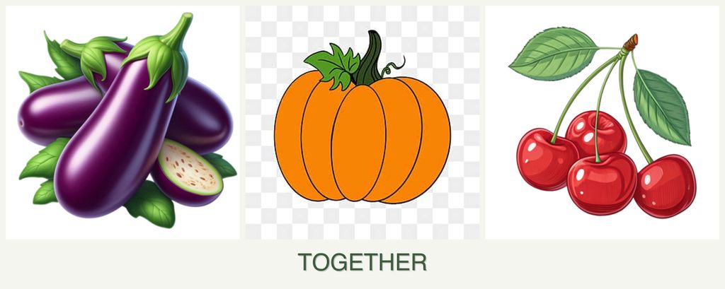 Can you plant eggplant, pumpkin and cherries together?