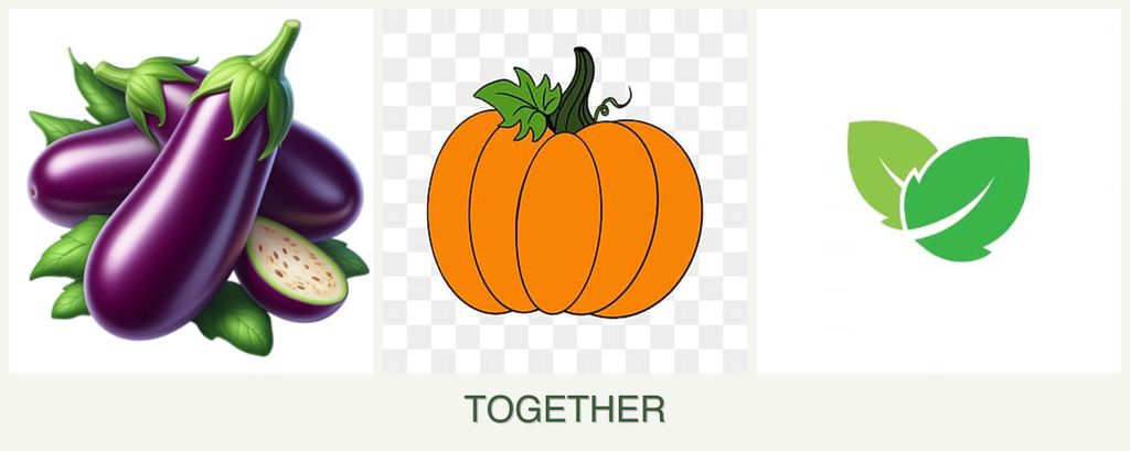 Can you plant eggplant, pumpkin and mint together?