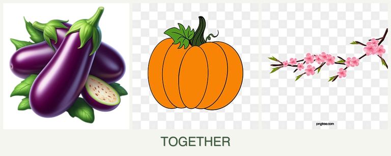 Can you plant eggplant, pumpkin and peaches together?