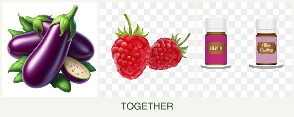 Can you plant eggplant, raspberries and geraniums together?
