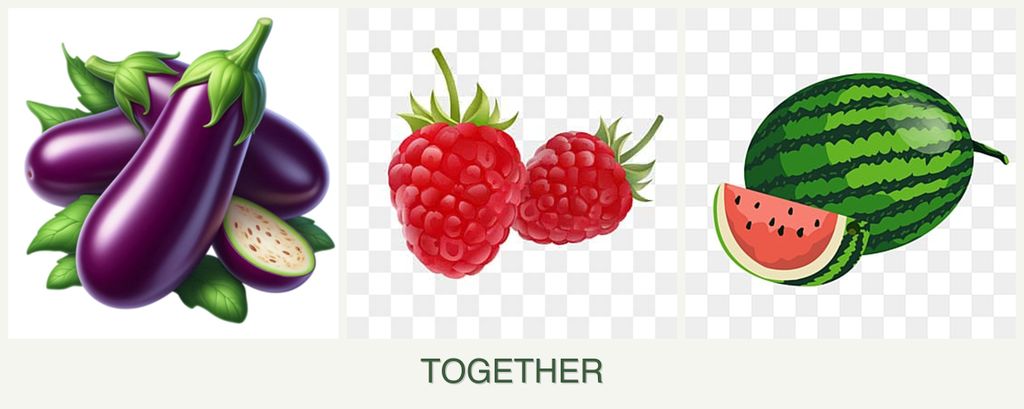 Can you plant eggplant, raspberries and melons together?