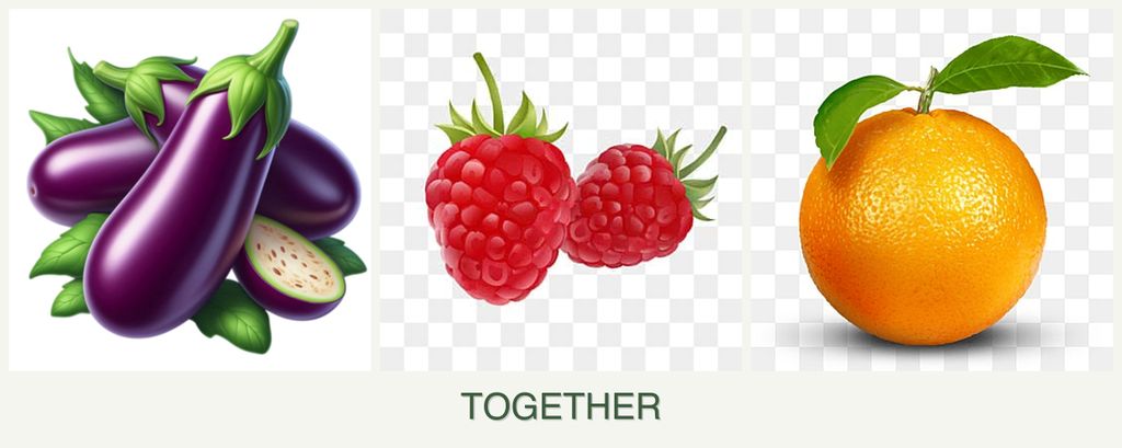 Can you plant eggplant, raspberries and oranges together?