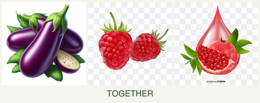 Can you plant eggplant, raspberries and pomegranates together?