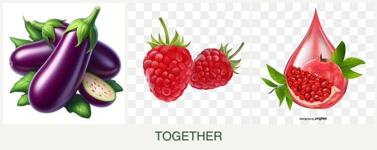Can you plant eggplant, raspberries and pomegranates together?