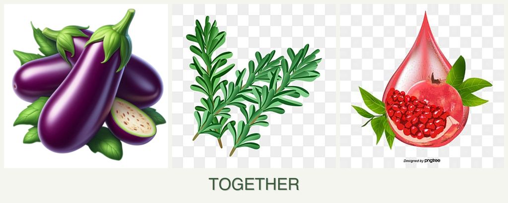 Can you plant eggplant, rosemary and pomegranates together?