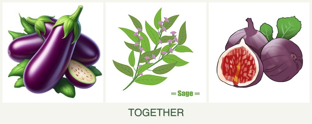 Can you plant eggplant, sage and figs together?