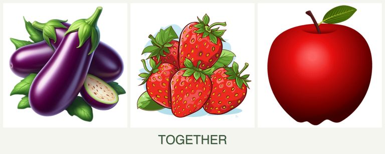 Can you plant eggplant, strawberries and apples together?