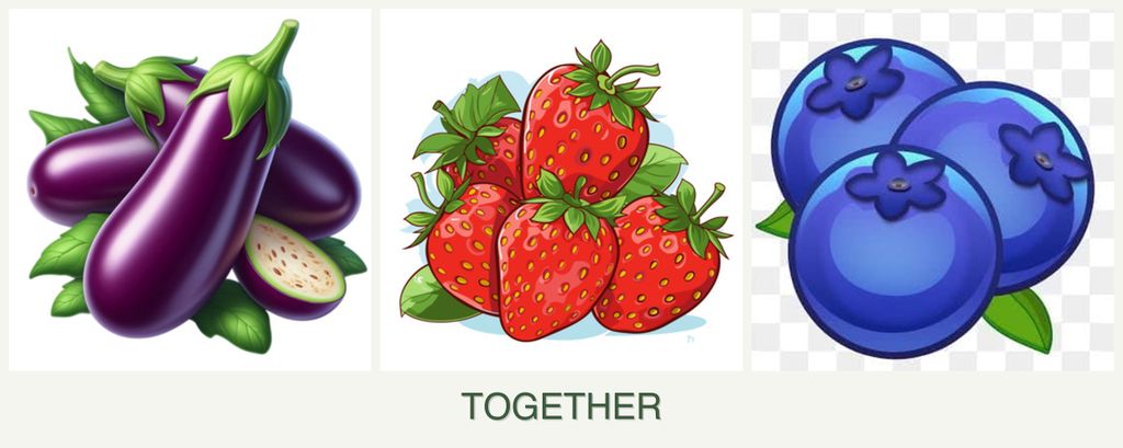Can you plant eggplant, strawberries and blueberries together?