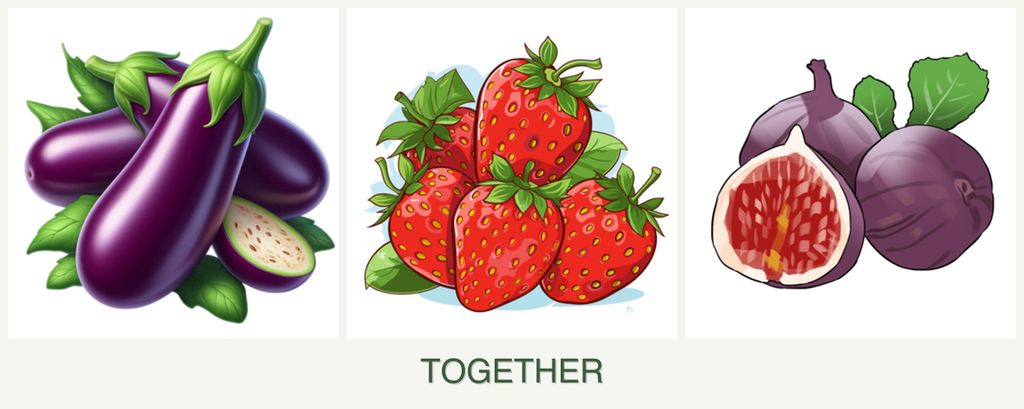 Can you plant eggplant, strawberries and figs together?