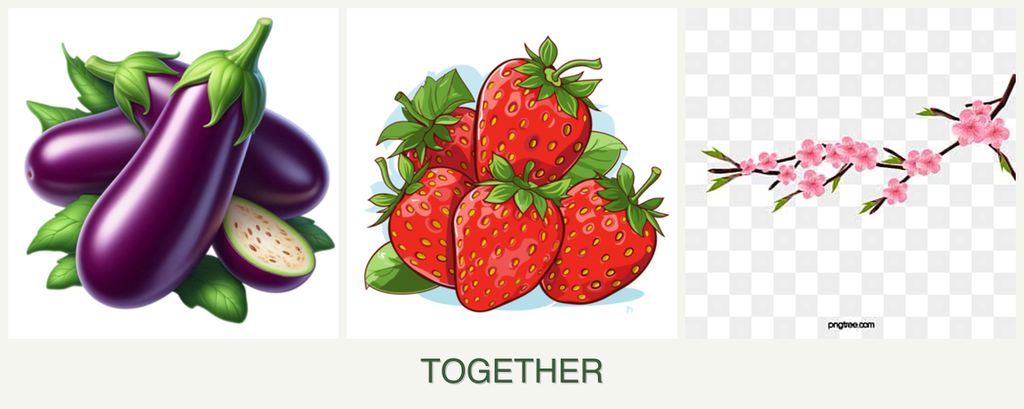 Can you plant eggplant, strawberries and peaches together?