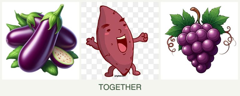 Can you plant eggplant, sweet potatoes and grapes together?