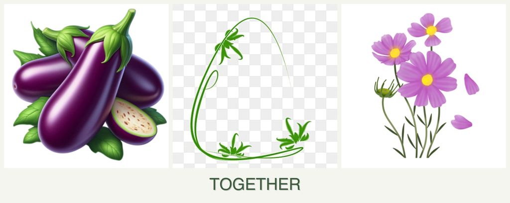 Can you plant eggplant, tarragon and cosmos together?