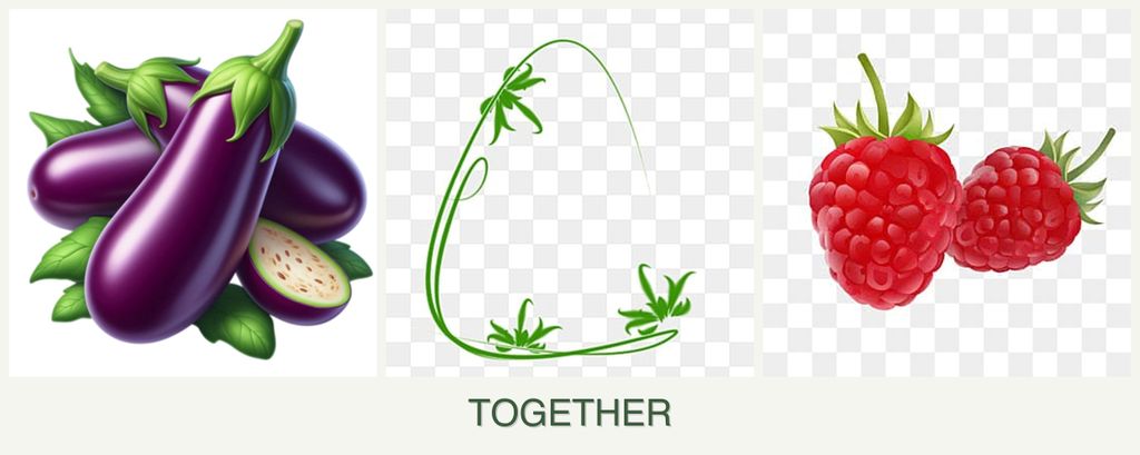 Can you plant eggplant, tarragon and raspberries together?