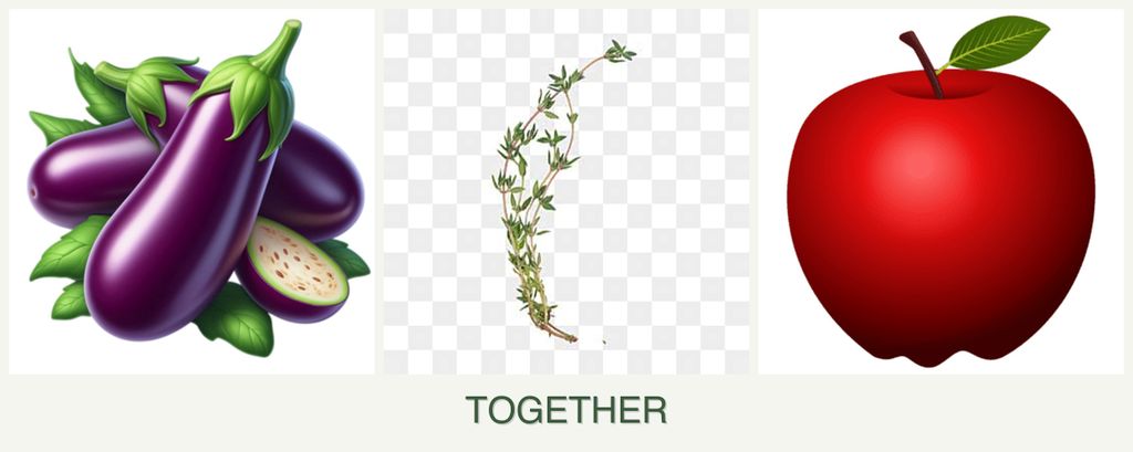 Can you plant eggplant, thyme and apples together?