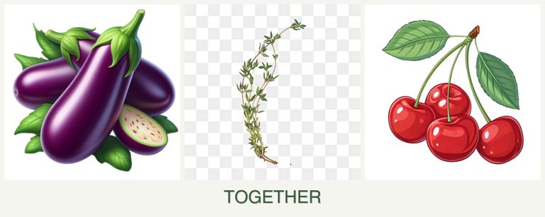 Can you plant eggplant, thyme and cherries together?