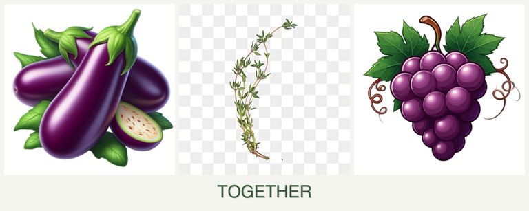 Can you plant eggplant, thyme and grapes together?
