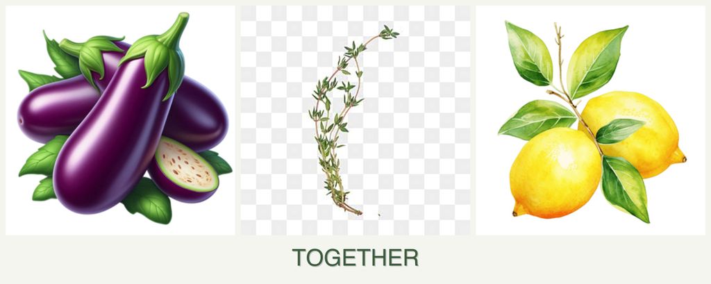 Can you plant eggplant, thyme and lemons together?