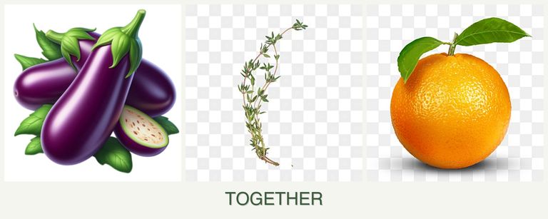 Can you plant eggplant, thyme and oranges together?
