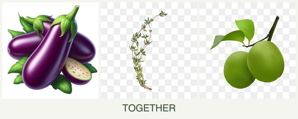 Can you plant eggplant, thyme and plums together?