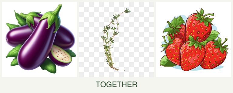 Can you plant eggplant, thyme and strawberries together?