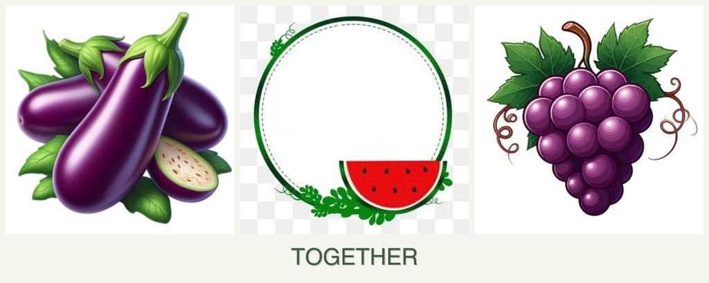 Can you plant eggplant, watermelons and grapes together?