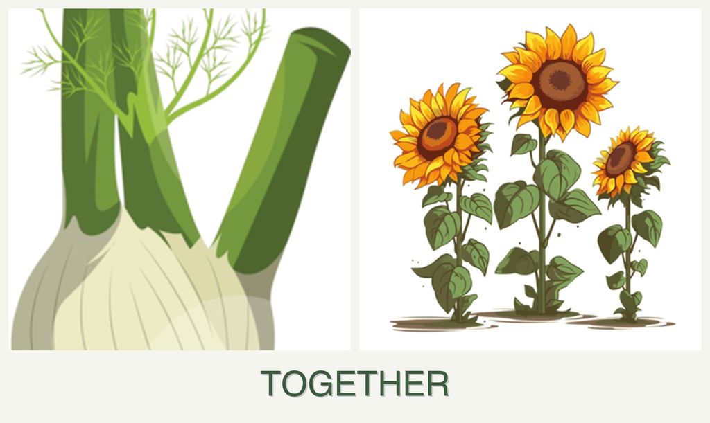 Can you plant fennel and sunflowers together?